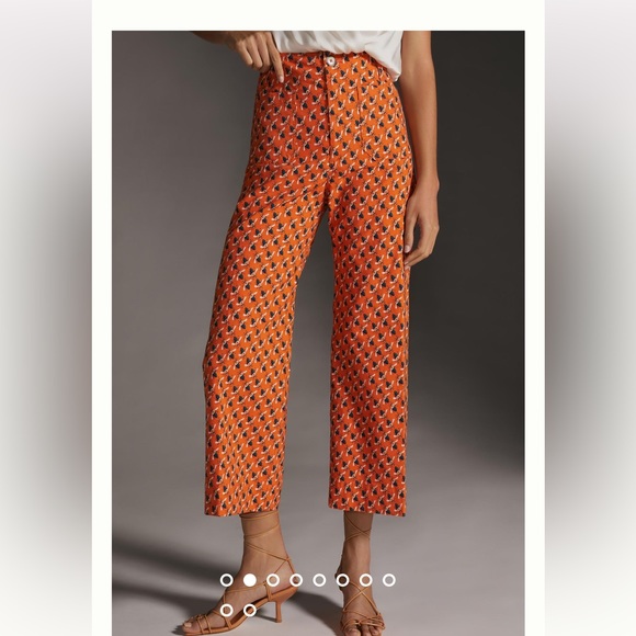 Anthropologie Pants - Sarah Gordon x Maeve The Colette Wide-Leg Crop Pants